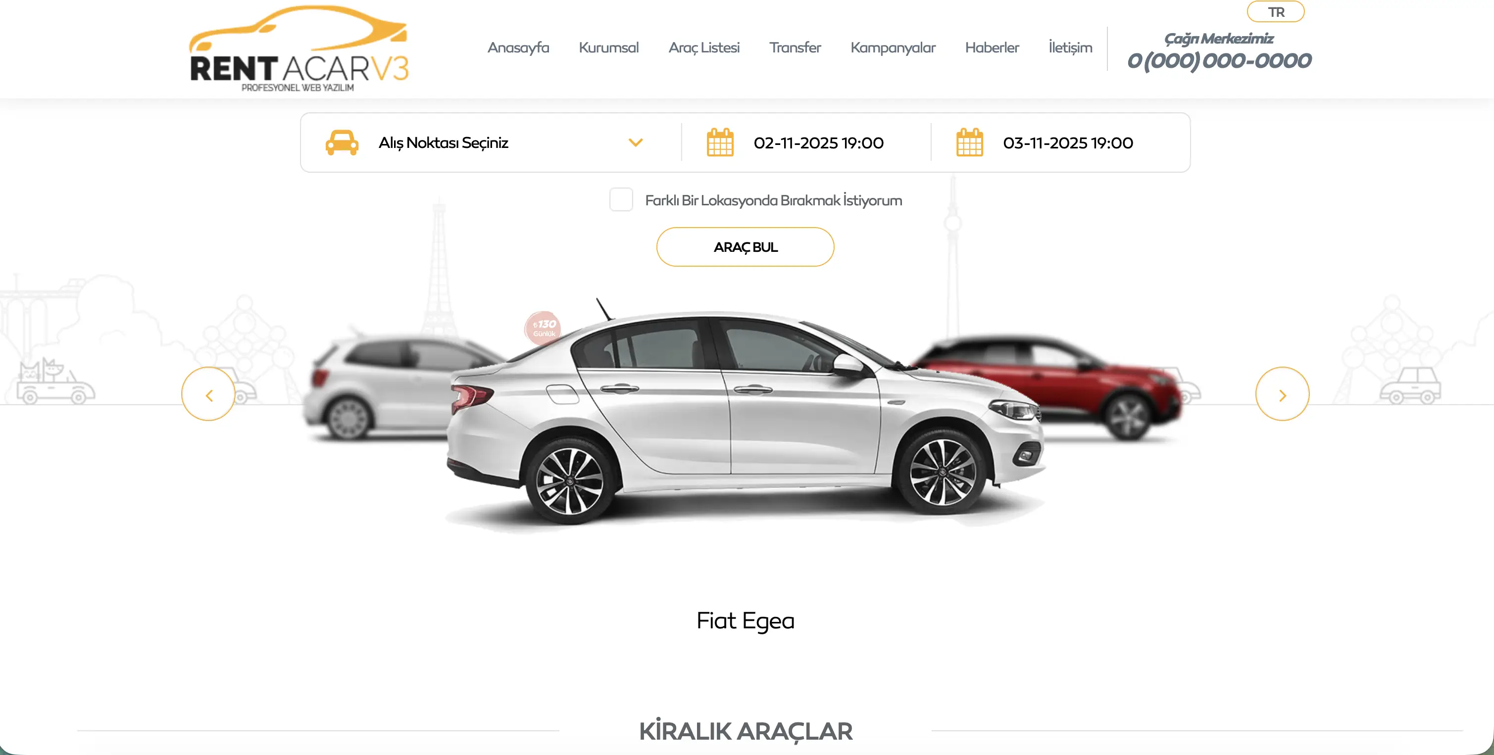 Rent a Car Sitesi v2