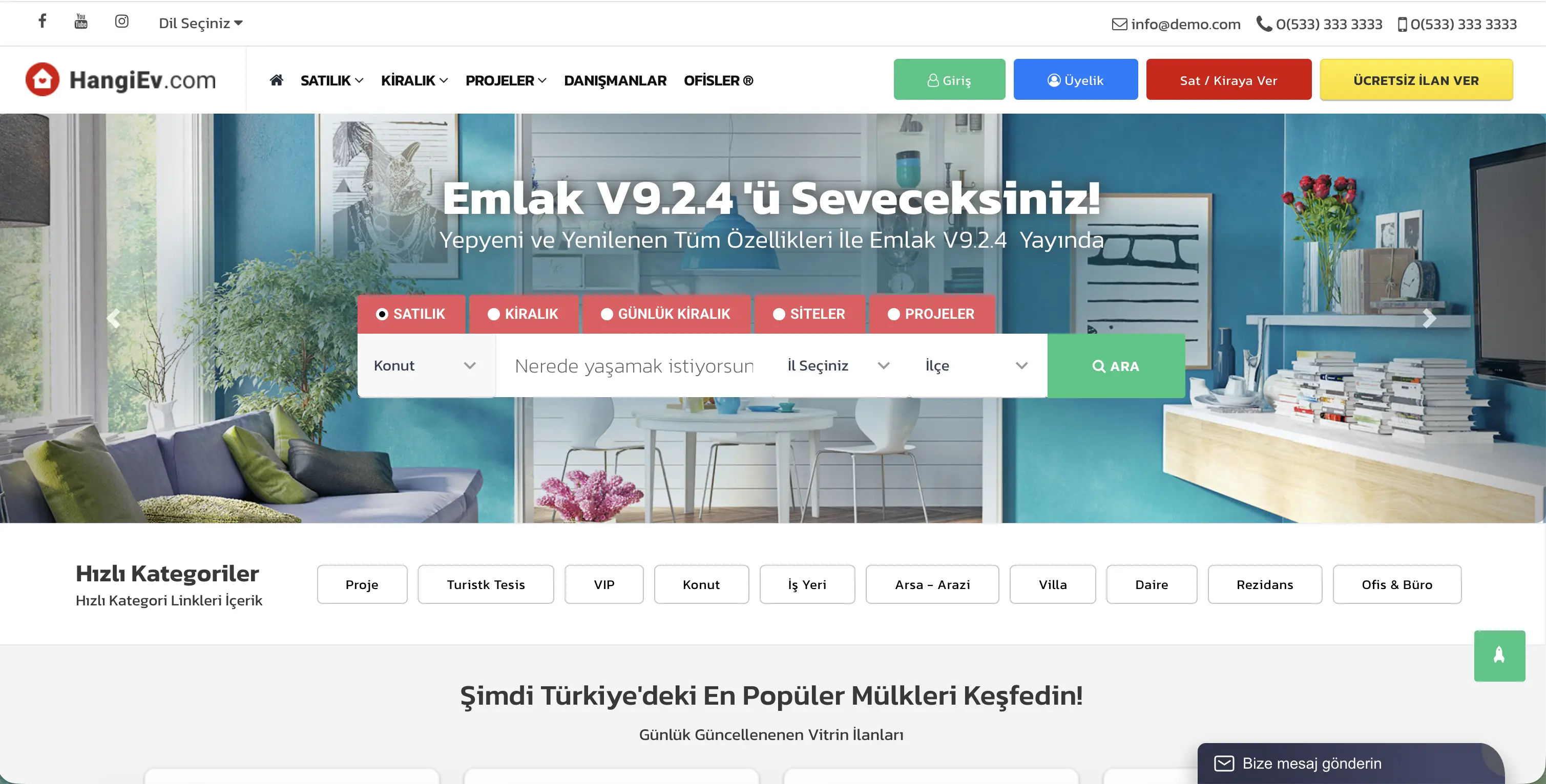 Emlak İlan Yazılımı v2 (Pazaryeri)